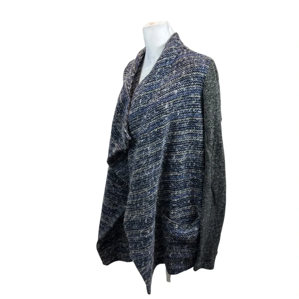 Ladies Lucky Brand Wool Blend Waterfall Collar Cardigan Sweater‎ Size Medium